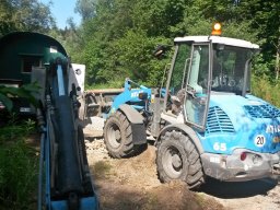 Unser neues Gelände - Aufbauarbeiten