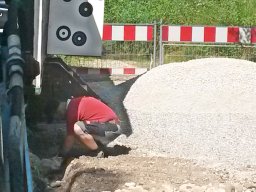 Unser neues Gelände - Aufbauarbeiten