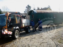 Unser neues Gelände - Aufbauarbeiten